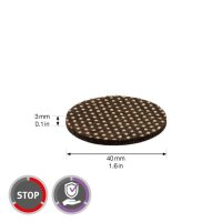WAGNER® design yourself EH 0140 Anti-Rutsch-Pads Stoff Ø 4,0 cm, 4 St.