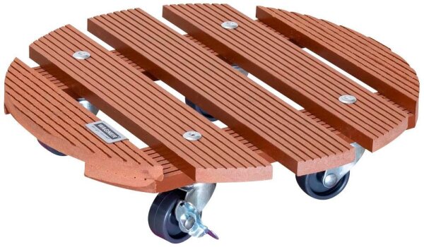 WAGNER® design yourself Pflanzenroller WPC GH 0535 Kunststoff, Ø 29,0 cm braun rund, 1 St.