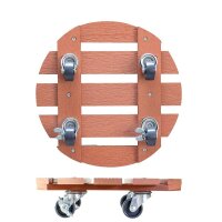 WAGNER® design yourself Pflanzenroller WPC GH 0535 Kunststoff, Ø 29,0 cm braun rund, 1 St.