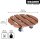 WAGNER® design yourself Pflanzenroller WPC GH 0535 Kunststoff, Ø 29,0 cm braun rund, 1 St.