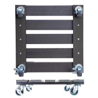 WAGNER® design yourself Pflanzenroller WPC GH 0520 Kunststoff anthrazit quadratisch 29,0 x 29,0 x 7,2 cm, 1 St.