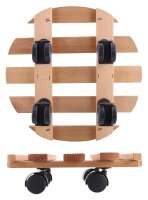 WAGNER® design yourself Pflanzenroller COUNTRY GH 0182 Holz, Ø 30,0 cm hellbraun rund, 1 St.