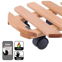 WAGNER® design yourself Pflanzenroller COUNTRY GH 0182 Holz, Ø 30,0 cm hellbraun rund, 1 St.