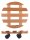 WAGNER® design yourself Pflanzenroller COUNTRY GH 0182 Holz, Ø 30,0 cm hellbraun rund, 1 St.