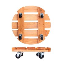 WAGNER® design yourself Pflanzenroller TOSCANA GH 0163 Holz, Ø 38,0 cm hellbraun rund, 1 St.