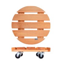 WAGNER® design yourself Pflanzenroller TOSCANA GH 0163 Holz, Ø 38,0 cm hellbraun rund, 1 St.