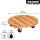 WAGNER® design yourself Pflanzenroller TOSCANA GH 0163 Holz, Ø 38,0 cm hellbraun rund, 1 St.