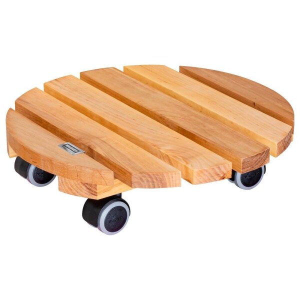 WAGNER® design yourself Pflanzenroller GH 0262 Holz, Ø 34,0 cm hellbraun rund, 1 St.