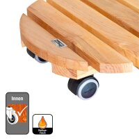 WAGNER® design yourself Pflanzenroller GH 0262 Holz, Ø 34,0 cm hellbraun rund, 1 St.