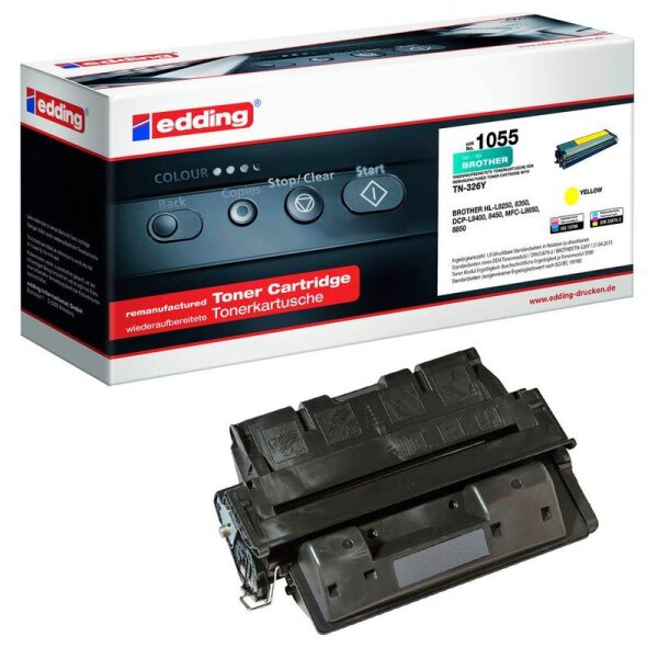 edding EDD-1055  gelb Toner kompatibel zu brother TN-326Y