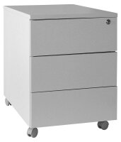 SZ Metall Rollcontainer lichtgrau 3 Auszüge 40,0 x...