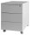 SZ Metall Rollcontainer lichtgrau 3 Auszüge 40,0 x 59,0 x 53,0 cm