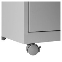 SZ Metall Rollcontainer lichtgrau 2 Auszüge 46,0 x 60,0 x 60,0 cm