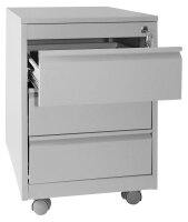 SZ Metall Rollcontainer lichtgrau 3 Auszüge 46,0 x 60,0 x 60,0 cm