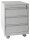 SZ Metall Rollcontainer lichtgrau 3 Auszüge 46,0 x 60,0 x 60,0 cm