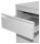 SZ Metall Rollcontainer lichtgrau 3 Auszüge 46,0 x 60,0 x 60,0 cm