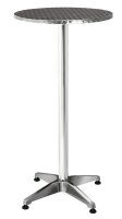 Garden Pleasure Stehtisch rund  Stahl, Aluminium silber...