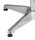 Garden Pleasure Stehtisch rund  Stahl, Aluminium silber 60,0 x 60,0 x 70,0/110,0 cm, 1 St.