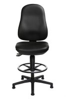 Topstar Arbeitsdrehstuhl POINT 70 schwarz Kunstleder