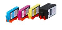 edding EDD-540 schwarz, cyan, magenta, gelb Druckerpatronen kompatibel zu HP 934XL + 935XL (X4E14AE), 4er-Set