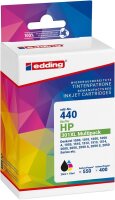 edding EDD-440 schwarz, color Druckerpatronen kompatibel zu HP 301XL (CH563EE/CH564EE), 2er-Set
