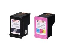 edding EDD-440 schwarz, color Druckerpatronen kompatibel zu HP 301XL (CH563EE/CH564EE), 2er-Set