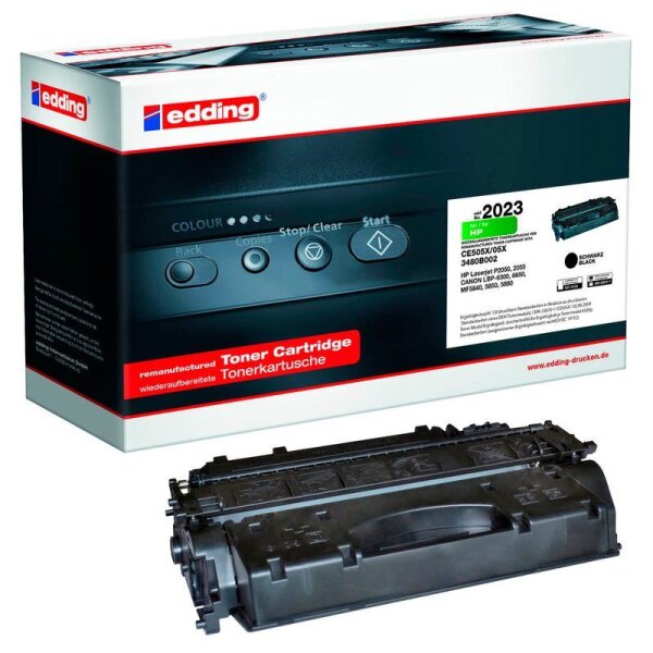 edding EDD-2023  schwarz Toner kompatibel zu HP 05X; Canon 719H  Canon 719H(CE505X)