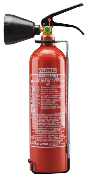 GLORIA KS 2 SBS mit Drahthalter Feuerlöscher CO2 2,0 kg