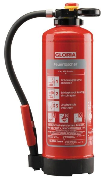 GLORIA P 12 Pro Feuerlöscher Pulver 12,0 kg