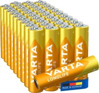 VARTA Batterien LONGLIFE Alkali-Mangan Micro AAA 1,5 V,...