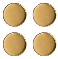 Zeller Magnete gold, Metall Ø 2,3 x 0,9 cm, 4 St.