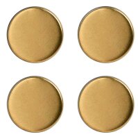 Zeller Magnete gold, Metall Ø 2,3 x 0,9 cm, 4 St.