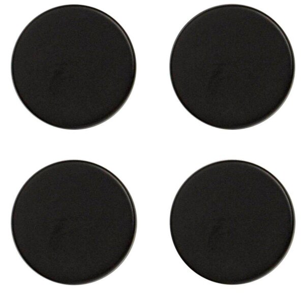 Zeller Magnete schwarz, Metall Ø 2,3 x 0,9 cm, 4 St.
