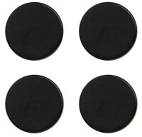 Zeller Magnete schwarz, Metall Ø 2,3 x 0,9 cm, 4 St.
