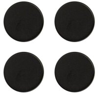 Zeller Magnete schwarz, Metall Ø 2,3 x 0,9 cm, 4 St.