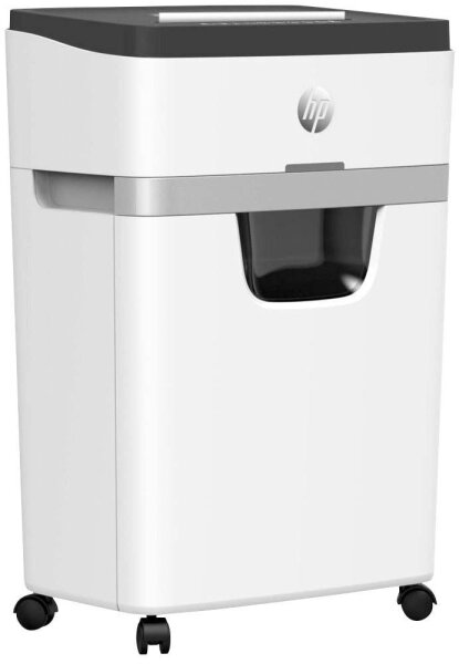 HP OneShred 18CC Aktenvernichter mit Partikelschnitt P-4, 4 x 35 mm, bis 18 Blatt, weiß