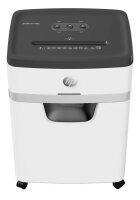HP OneShred 18CC Aktenvernichter mit Partikelschnitt P-4, 4 x 35 mm, bis 18 Blatt, weiß