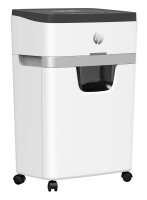 HP OneShred 12MC Aktenvernichter mit Partikelschnitt P-5, 2 x 15 mm, bis 12 Blatt, weiß