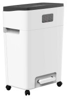 HP OneShred 12MC Aktenvernichter mit Partikelschnitt P-5, 2 x 15 mm, bis 12 Blatt, weiß
