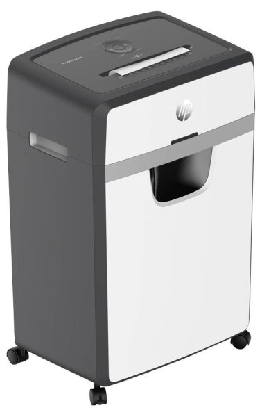 HP OneShred 24CC Aktenvernichter mit Partikelschnitt P-4, 4 x 35 mm, bis 24 Blatt, weiß