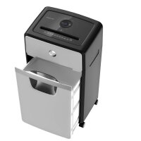 HP OneShred 24CC Aktenvernichter mit Partikelschnitt P-4, 4 x 35 mm, bis 24 Blatt, weiß
