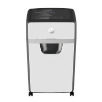 HP OneShred 16MC Aktenvernichter mit Partikelschnitt P-5, 2 x 15 mm, bis 16 Blatt, weiß