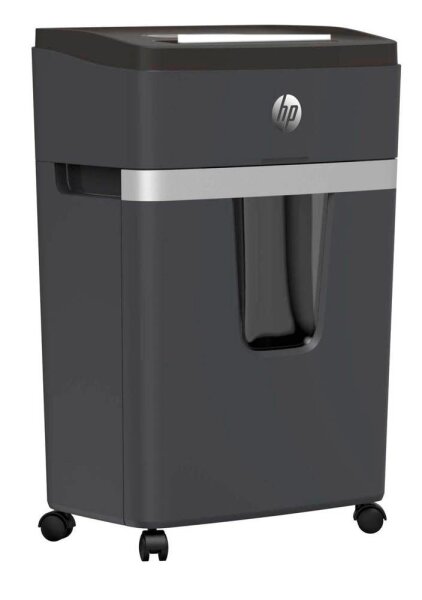 HP Pro Shredder 18CC Aktenvernichter mit Partikelschnitt P-4, 4 x 35 mm, bis 18 Blatt, schwarz