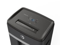 HP Pro Shredder 18CC Aktenvernichter mit Partikelschnitt P-4, 4 x 35 mm, bis 18 Blatt, schwarz