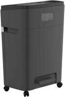HP Pro Shredder 12MC Aktenvernichter mit Partikelschnitt P-5, 2 x 15 mm, bis 12 Blatt, schwarz