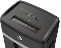 HP Pro Shredder 12MC Aktenvernichter mit Partikelschnitt P-5, 2 x 15 mm, bis 12 Blatt, schwarz