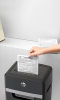HP Pro Shredder 24CC Aktenvernichter mit Partikelschnitt P-4, 4 x 35 mm, bis 24 Blatt, schwarz