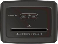 HP Pro Shredder 16MC Aktenvernichter mit Partikelschnitt P-5, 2 x 15 mm, bis 16 Blatt, schwarz