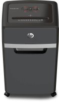 HP Pro Shredder 16MC Aktenvernichter mit Partikelschnitt P-5, 2 x 15 mm, bis 16 Blatt, schwarz