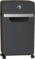 HP Pro Shredder 16MC Aktenvernichter mit Partikelschnitt P-5, 2 x 15 mm, bis 16 Blatt, schwarz
